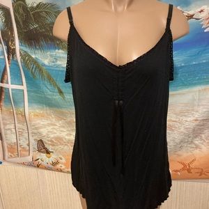 Black tank top